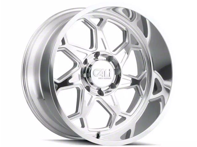 Cali Off-Road Sevenfold Polished Milled 6-Lug Wheel; 24x12; -51mm Offset (07-14 Yukon)