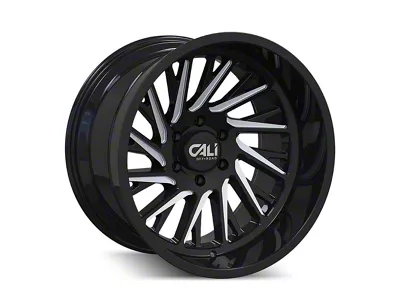 Cali Off-Road Purge Gloss Black Milled 8-Lug Wheel; 24x14; -76mm Offset (08-10 F-250 Super Duty)