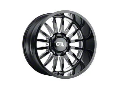 Cali Off-Road Summit Gloss Black Milled 8-Lug Wheel; 22x10; 0mm Offset (08-10 F-250 Super Duty)