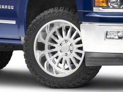 Cali Off-Road Summit Polished 6-Lug Wheel; 22x10; 0mm Offset (14-18 Silverado 1500)