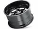 Cali Off-Road Sevenfold Gloss Black Milled 6-Lug Wheel; 24x12; -51mm Offset (15-20 Yukon)