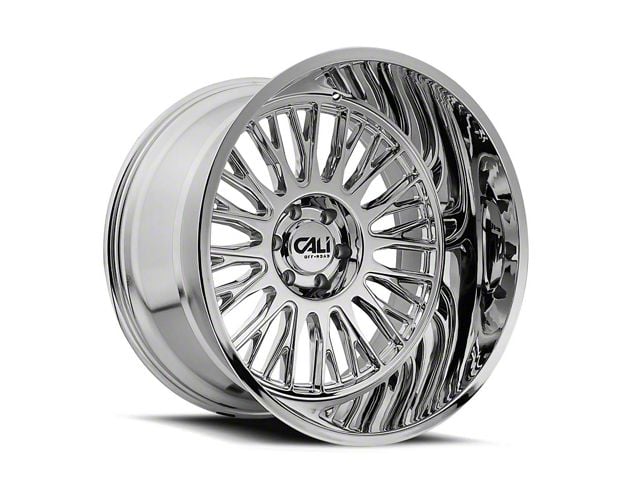 25mm Offset Rims Cali Off-Road F-250 Super Duty Vertex Chrome 8-Lug Wheel; 20x10; -25mm ...