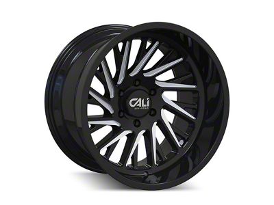 Cali Off-Road Purge Gloss Black Milled 8-Lug Wheel; 20x12; -51mm Offset (99-07 F-250 Super Duty)