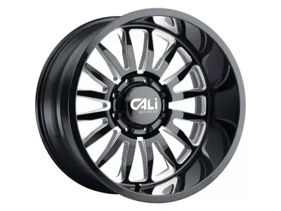 Cali Off-Road Summit Gloss Black Milled 8-Lug Wheel; 26x14; -76mm Offset (99-07 F-250 Super Duty)