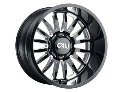 Cali Off-Road Summit Gloss Black Milled 8-Lug Wheel; 26x14; -76mm Offset (99-07 F-350 Super Duty SRW)