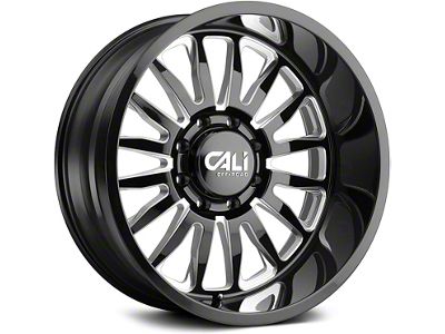 Cali Off-Road Summit Gloss Black Milled 6-Lug Wheel; 20x12; -51mm Offset (23-25 Canyon)