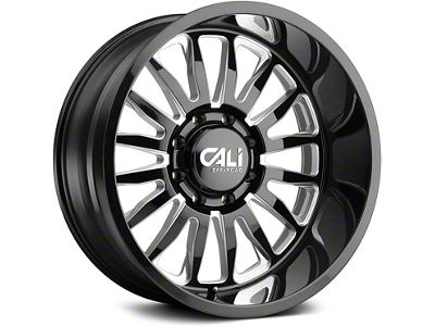 Cali Off-Road Summit Gloss Black Milled 6-Lug Wheel; 20x10; -25mm Offset (23-24 Colorado)