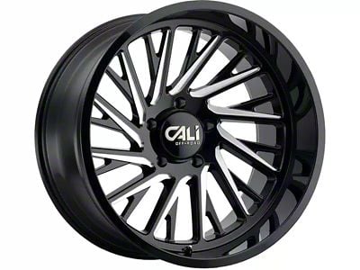 Cali Off-Road Purge Gloss Black Milled 6-Lug Wheel; 20x10; -25mm Offset (21-24 F-150)
