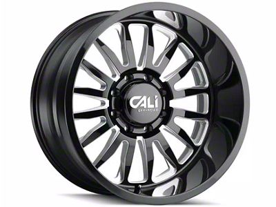 Cali Off-Road Summit Gloss Black Milled 6-Lug Wheel; 20x9; -12mm Offset (19-25 RAM 1500)