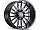 Cali Off-Road Summit Gloss Black Milled 6-Lug Wheel; 20x9; 0mm Offset (19-24 Silverado 1500)