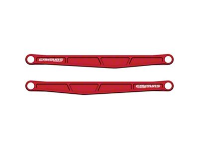 Camburg KINETIK Series Billet Rear Trailing Arm Kit; Red (21-25 F-150 Raptor)