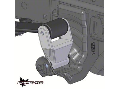 Camburg Extended Length Leaf Spring Shackle Kit; MIG Welded (99-18 Sierra 1500)