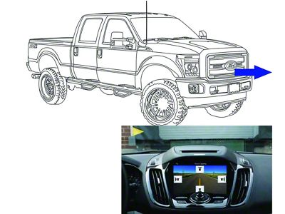 Camera Source Front Camera Kit for 8-Inch SYNC 3 Factory Display (17-21 F-250 Super Duty)