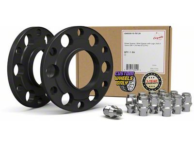 0.60-Inch Billet Aluminum 6-Lug Wheel Spacers and 3/4-Inch ET Acorn Chrome Lug Nut Kit (23-25 Canyon)