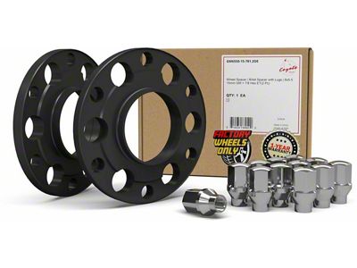 0.60-Inch Billet Aluminum 6-Lug Wheel Spacers and 7/8-Inch ET Acorn Chrome Lug Nut Kit (23-25 Canyon)