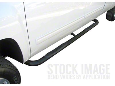 3-Inch Round Side Step Bars; Black (15-25 Canyon Crew Cab)