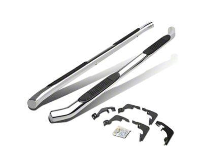 3-Inch Round Side Step Bars; Stainless Steel (15-22 Canyon Crew Cab)
