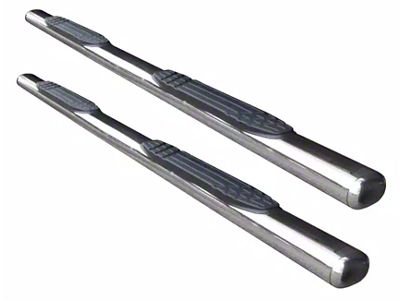 Go Rhino 4-Inch 1000 Series Side Step Bars; Polished (15-24 Canyon Crew Cab)