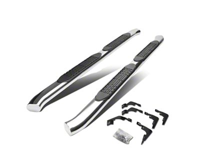 4-Inch Nerf Side Step Bars; Stainless Steel (15-22 Canyon Extended Cab)