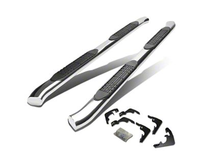4-Inch Nerf Side Step Bars; Stainless Steel (15-22 Canyon Crew Cab)