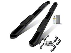 5-Inch Oval Bent Side Step Bars; Black (15-22 Canyon Extended Cab)