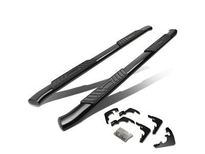 5-Inch Oval Side Step Bars; Black (15-22 Canyon Crew Cab)