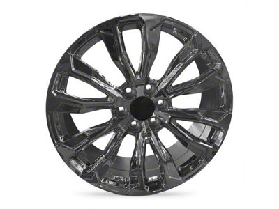 6-V Spoke Replica Polished 6-Lug Wheel; 22x9; 24mm Offset (23-25 Canyon)