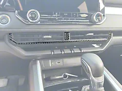 Center A/C Vent Accent Trim; Domed Carbon Fiber (23-25 Canyon)