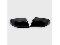 Chrome Delete Mirror Covers; Gloss Black (23-26 Canyon w/o Mirror Turn Signals)
