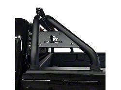 Classic Roll Bar with 5.30-Inch Red Round LED Lights; Stainless Steel (15-25 Canyon)