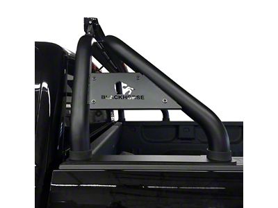 Classic Roll Bar for Tonneau Cover with 40-Inch LED Light Bar; Black (15-22 Canyon)