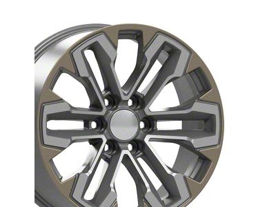 CV69 Gunmetal 6-Lug Wheel; 20x9; 26mm Offset (23-25 Canyon)