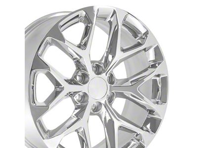 CV98C Chrome 6-Lug Wheel; 22x9; 28mm Offset (23-25 Canyon)