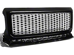Diamond Mesh Style Upper Replacement Grille; Black (15-18 Canyon)