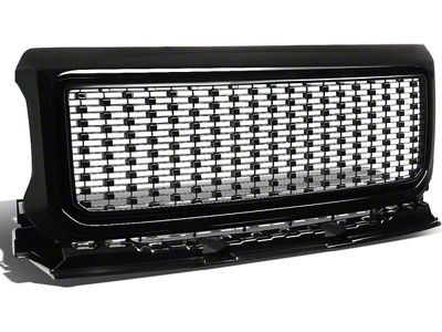 Diamond Mesh Style Upper Replacement Grille; Black (15-18 Canyon)