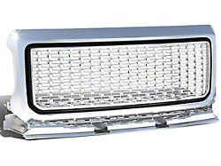 Diamond Mesh Style Upper Replacement Grille; Chrome (15-18 Canyon)