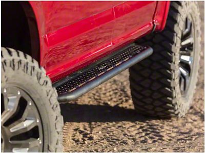 Go Rhino Dominator Xtreme D6 Side Step Bars; Textured Black (15-22 Canyon Extended Cab)