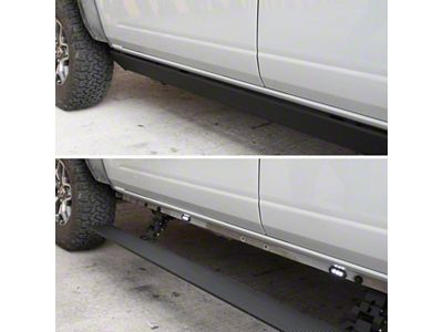 Go Rhino E-BOARD E1 Electric Running Boards; Textured Black (15-22 Canyon Crew Cab)