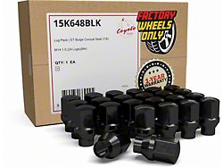 ET OEM Factory Style Black Lug Nut Kit; M14 x 1.5; Set of 24 (23-26 Canyon)