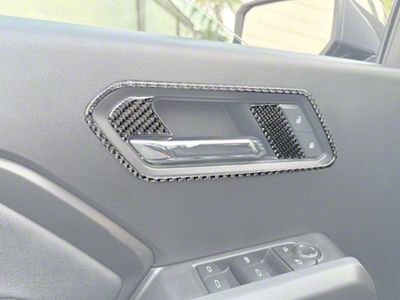 Front Door Handle Accent Trim; Gloss White (23-26 Canyon w/o Memory Seat)