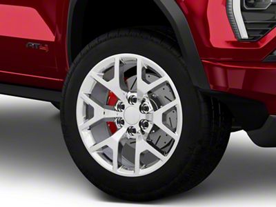 Honeycomb Style Chrome 6-Lug Wheel; 20x9; 27mm Offset (23-25 Canyon)