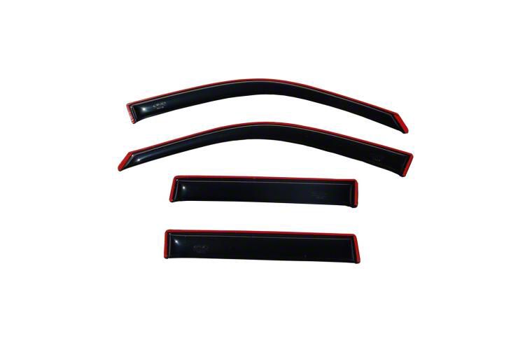 EOS Visors In-Channel Side Window Visors For GMC Canyon Crew Cab 2015-2020 - Smoke