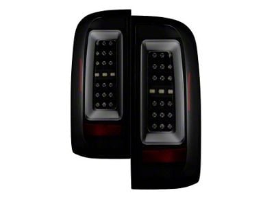 LED Tail Lights; Black Housing; Smoked Lens (15-22 Canyon)