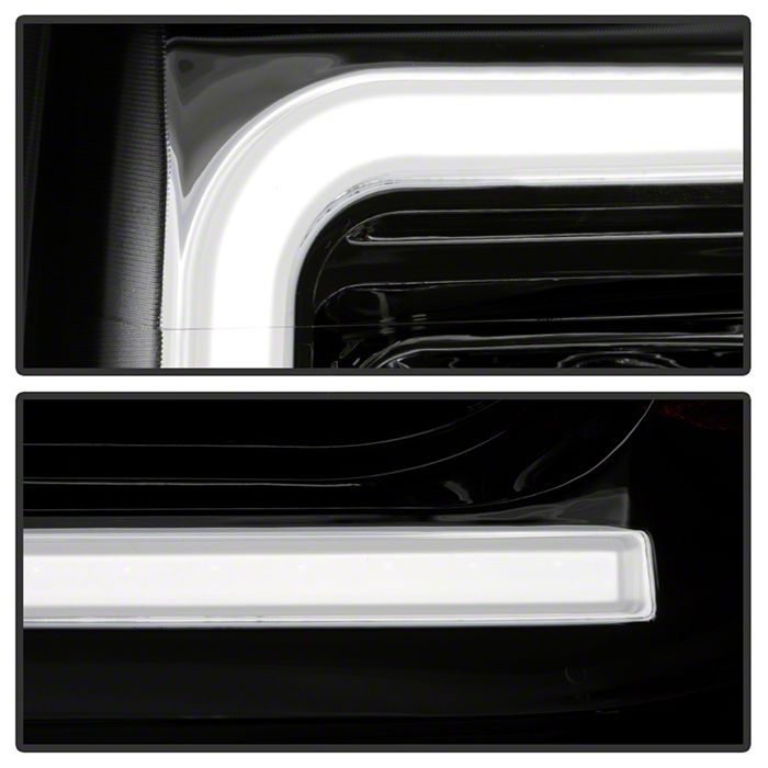 thumbnail image 2 of LED Tube Projector Headlights For 2015-2019 GMC Canyon – Chrome Housing, Clear Lens, DOT/SAE, LH+RH Pair 2 of 6