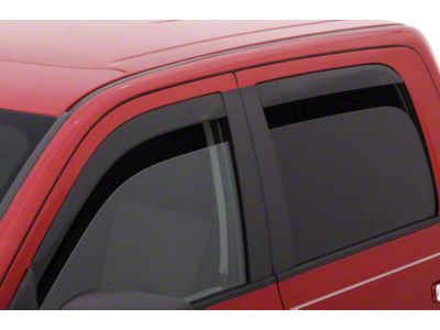 Low Profile Ventvisor Window Deflectors; Front and Rear; Dark Smoke (15-22 Canyon Crew Cab)