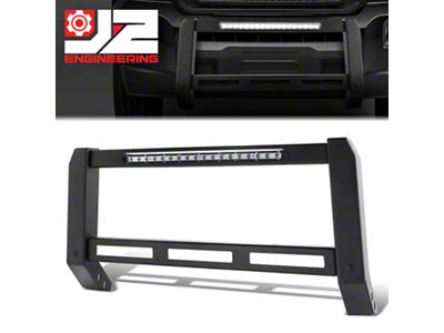 Modular Style Bull Bar with LED Light Bar; Black (15-22 Canyon)