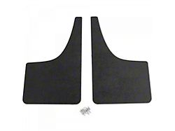 Mud Flaps; Front; Matte Black Vinyl (18-25 Canyon)