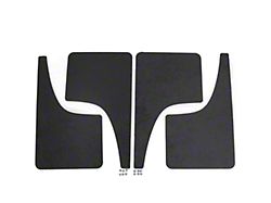Mud Flaps; Front and Rear; Dry Carbon Fiber Vinyl (23-25 Canyon)