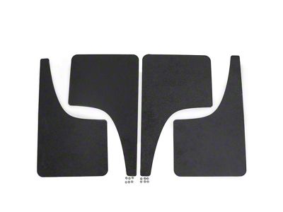 Mud Flaps; Front and Rear; Dry Carbon Fiber Vinyl (23-25 Canyon)