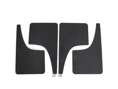 Mud Flaps; Front and Rear; Dry Carbon Fiber Vinyl (23-24 Canyon)